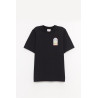 CASABLANCA BLACK TENNIS LANDSCAPE TENNIS LANDSCAPE T SHIRT
